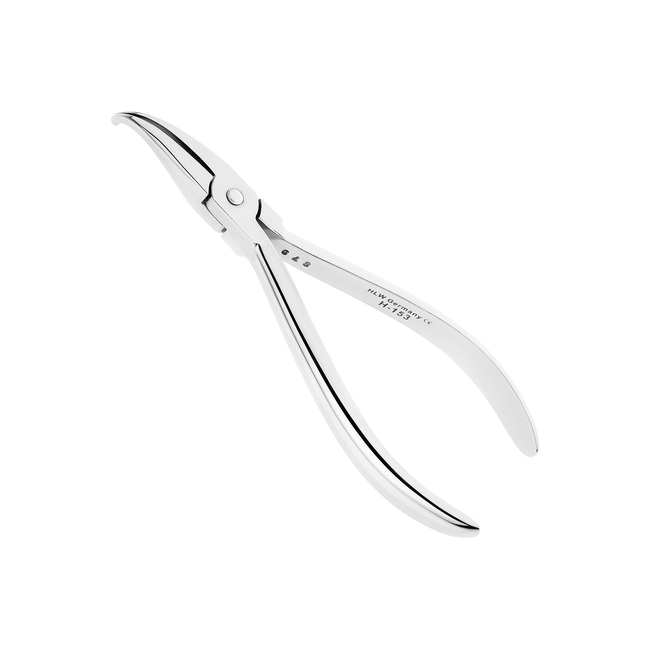 Щипцы Хау с укороченными щечками, изогнутые, 13 см, 0,56 х 0,7 мм /H-153/001-748 | HLW Dental Instruments (Германия)