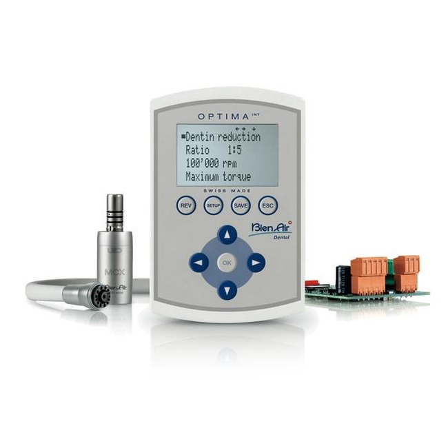 Optima MCX INT - прибор управления для одного микромотора со светодиодной подсветкой, с преобразователем | Bien-Air (Швейцария)