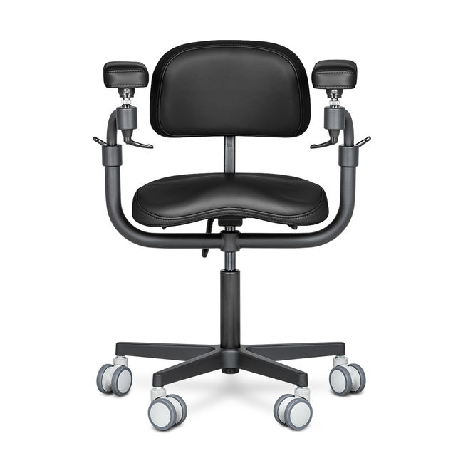 Mercury ELITE COMFORT BLACK - эргономичный стул для работы с микроскопом | Novgodent (Россия)