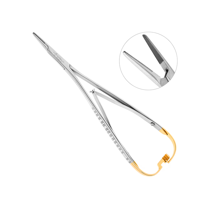 Иглодержатель хирургический Mini-Head Lichtenberg TC, длина 170 мм | HLW Dental Instruments (Германия)