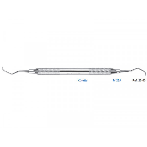 Скейлер парадонтологический, форма M 23A, ручка диаметр 8 мм