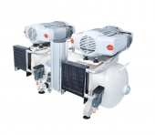 100/30 TANDEM PRIME M - безмасляный компрессор с мембранным осушителем, 100 л, 305 л/мин | MGF (Италия)