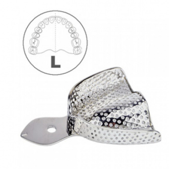 Ложка слепочная верхняя, L с перфорацией, HLW Dental Instruments (Германия)