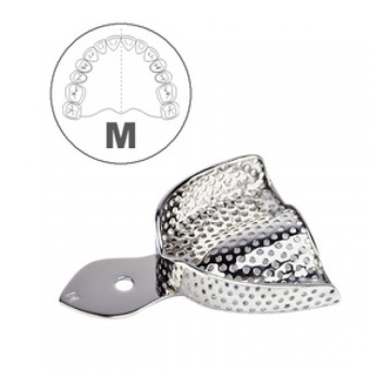 Ложка слепочная верхняя, M с перфорацией, HLW Dental Instruments (Германия)