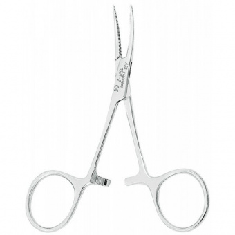 Зажим "Москит" малый, изогнутый, 10 см., Asa Dental (Италия)