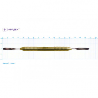 06-03 - шпатель двусторонний широкий большой 5,0., Экрадент (Россия)