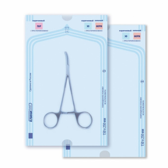 Пакеты плоские 50 х 100 - 1000 шт., КЛИНИПАК (Россия)